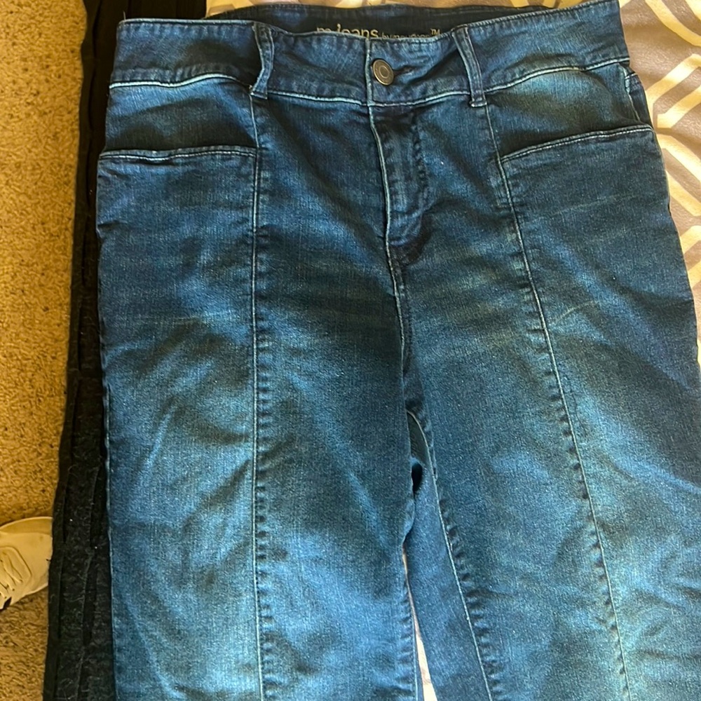 hi rise wide leg jeans